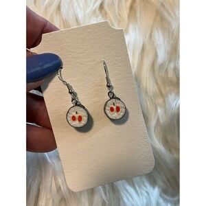 Sushi Earrings Novelty Silver